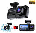 Car DVR Dual Lens Dash Camera Full HD 1080P – Front & Rear Camera, 170° Wide Angle, 2" Screen, G-Sensor, Loop Recording