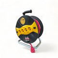 30M Cable Reel Extension Cord 3x2.5mm², 4 Sockets, Overload Protection, Ergonomic Handle