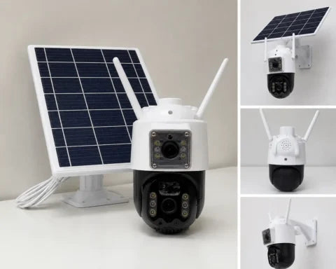 KD-15 6MP Solar PTZ Surveillance Camera – Wireless WiFi Security Camera with Solar Panel, Auto Tracking & Night Vision