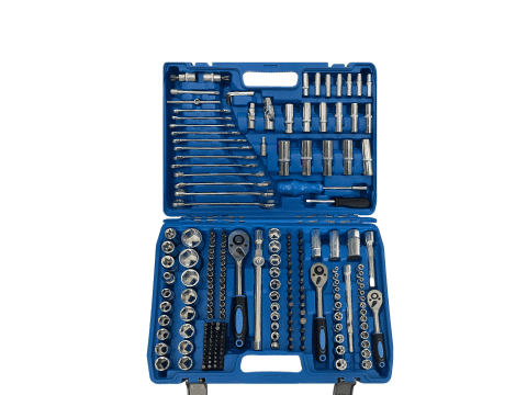 216 Piece Professional Socket & Wrench Set with Ratchets, Bits, Extensions and Carry Case