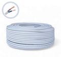 Premium 2×2.5mm² Braided Electrical Cable White – MYYM CCA (H05VV-F) 220V Flexible Power Cable