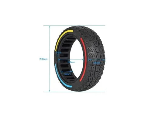 10×2.5-6.1 Explosion-Proof Solid Tire for Electric Scooter – Puncture-Proof Airless Replacement Tire