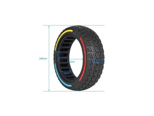 10×2.5-6.1 Explosion-Proof Solid Tire for Electric Scooter – Puncture-Proof Airless Replacement Tire
