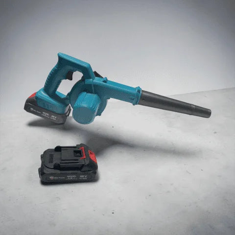 48V Cordless Air Blower with 2 Batteries & Charger – Portable Leaf and Dust Cleaning Tool