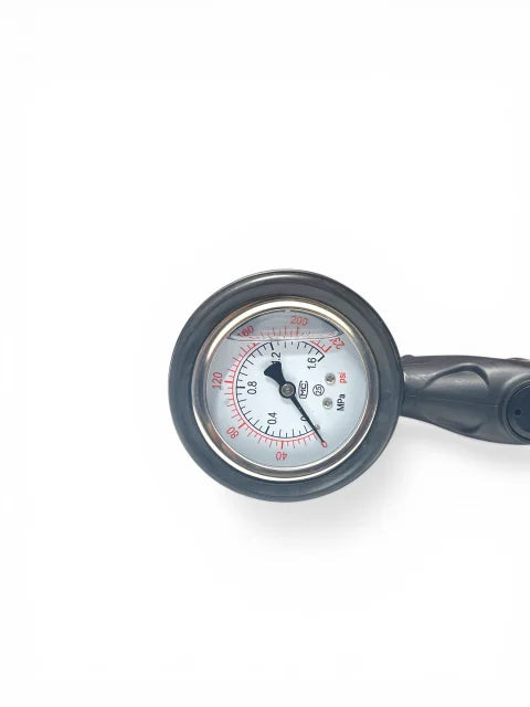 230 PSI Tire Inflator Gun with Glycerin Pressure Gauge – Pneumatic Tire Pressure Tester for Air Compressors, 1.6 MPa