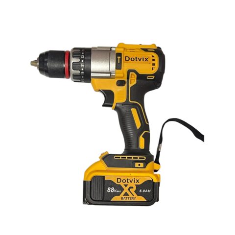 3-in-1 Power Tool Set Drill, Impact Wrench & Angle Grinder with 2x 5.0Ah Li-Ion Batteries