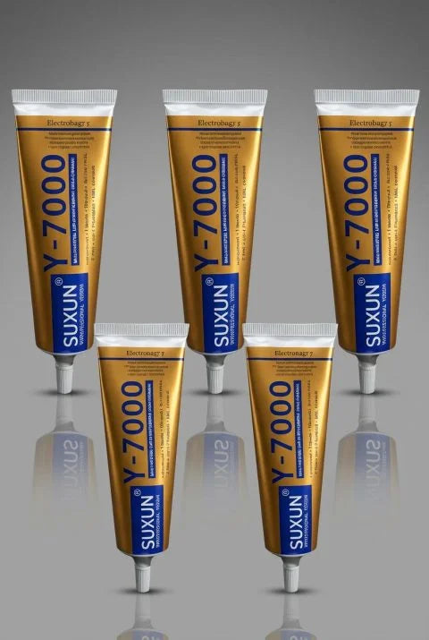 Y-7000 Glue 60ml Set of 5 – Professional Adhesive for Phone Screen Repair, Plastic, Glass, Metal & Electronics