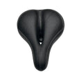Ergonomic Comfort Bicycle Saddle with Central Cutout Rear Reflector Universal Bike Seat Black