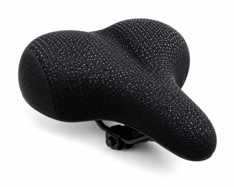Comfort Plus Ergonomic Bicycle Saddle Universal Bike Seat Black for City Trekking MTB and E-Bike