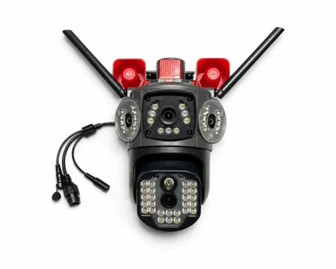 KD-16 6MP PTZ Surveillance Camera – Dual Lens WiFi Security Camera with Auto Tracking, Siren Alarm & Color Night Vision