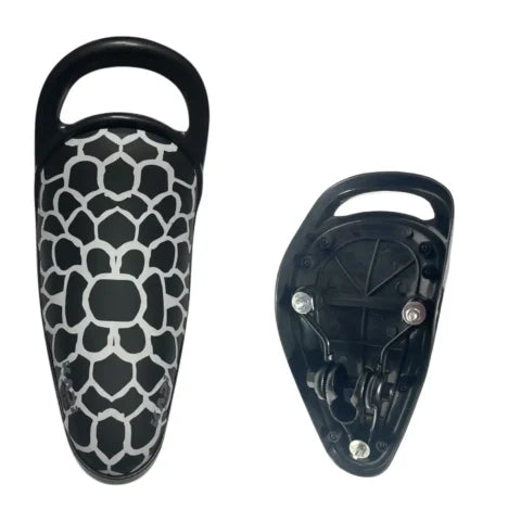 Children's Bicycle Saddle with Support Handle Ergonomic Universal Bike Seat Black White Pattern