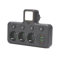 POWER-SOCKET Multi-Outlet Adapter 3 Schuko Sockets, 2 USB-A, 2 USB-C PD, LED Night Light, 2500W