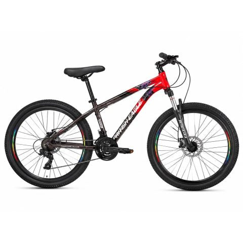 British Eagle MTB Bicycle 26 x 2.40, 21 Speed, Disc Brakes, Front Suspension, Red Grey