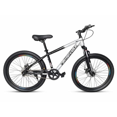 British Eagle Falcon 1.0 MTB Bicycle 26 Inch, Single Speed, Disc Brakes, Front Suspension, Gray