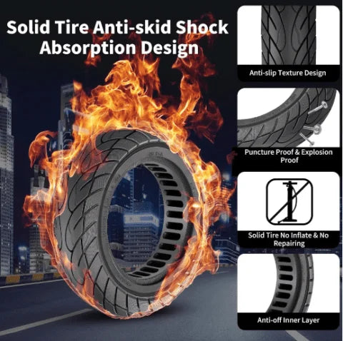 8.5×2 Tubeless Tire for Xiaomi Mi M365, Pro, Pro 2, Mi 3 & 1S Electric Scooter – Puncture Resistant Replacement Tire