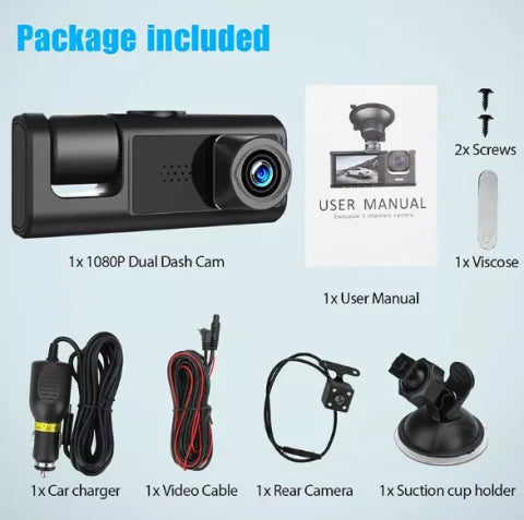 Full HD 1080P Car Dash Cam DVR-06 – 130° Wide Angle Dashboard Camera with G-Sensor & Loop Recording