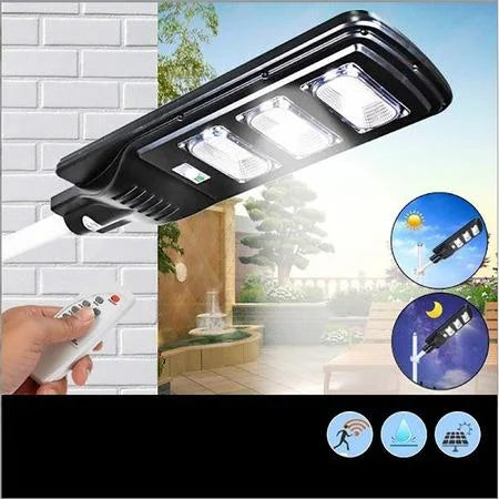 Jortan 300W Solar LED Street Light with Remote Control – IP66 Waterproof Outdoor Lighting