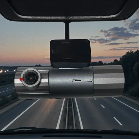 4K + FHD Front & Rear Dash Cam with WiFi, Night Vision, 170° Wide Angle, 3.18" IPS Screen, G-Sensor & Parking Monitor
