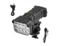 LED Bicycle & Electric Scooter Headlight with 12 LEDs, 120dB Horn, Battery Display & 5 Lighting Modes