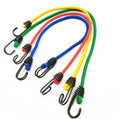 5PCS Elastic Bungee Cord Set with Steel Hooks – 125cm x 8mm Heavy Duty Tie Down Straps for Bikes, Motorcycles, Cars & Camping