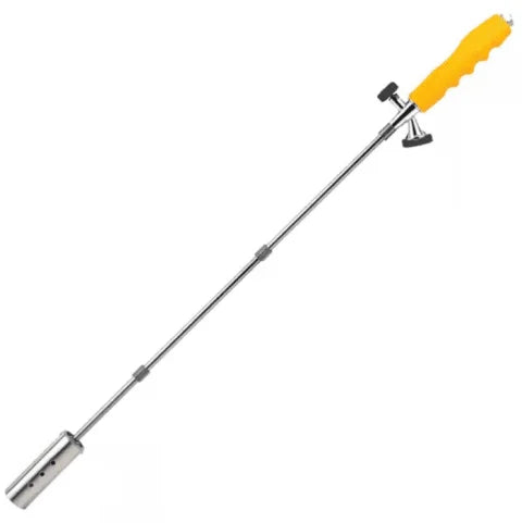Extendable Propane Weed Burner Torch – 1850°C Garden Burner with 2 Extension Pipes & Anti-Flare System