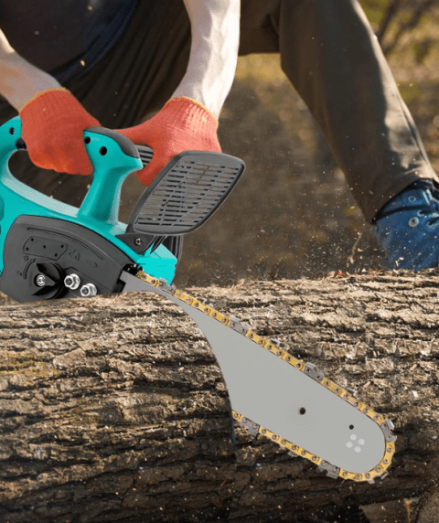 16 Inch Cordless Electric Chainsaw 88V with 2 Batteries, Oil Pump, Chain Lubrication System
