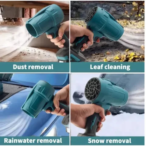 48V Cordless Turbine Air Blower with 2 Batteries & Charger – Portable High-Power Dust and Leaf Blower