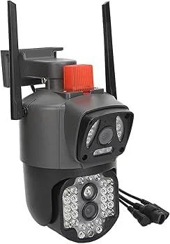 WiFi Dual Lens PTZ Surveillance Camera – 10X Zoom, Color Night Vision, Motion Tracking & Two-Way Audio