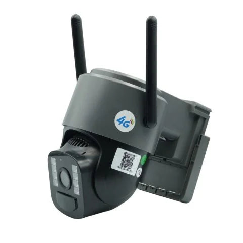 4G Solar PTZ Surveillance Camera 3MP – 355° Rotating Security Camera with Color Night Vision & Two-Way Audio