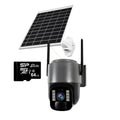 4G Solar PTZ Surveillance Camera 3MP – 355° Rotating Security Camera with Color Night Vision & Two-Way Audio