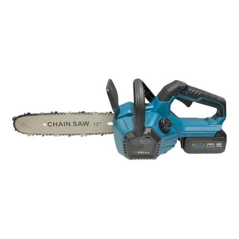 Blitz Power 88V Cordless Chainsaw – 12 Inch (30cm) Blade, Brushless Motor, Auto Lubrication, 2 Li-Ion Batteries