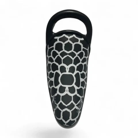 Children's Bicycle Saddle with Support Handle Ergonomic Universal Bike Seat Black White Pattern