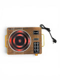 3500W Infrared Electric Hob with LCD Display, Touch Control & Multiple Cooking Functions – Brown