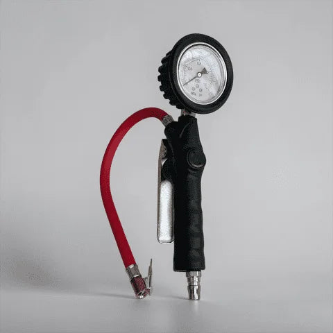 230 PSI Tire Inflator Gun with Glycerin Pressure Gauge – Pneumatic Tire Pressure Tester for Air Compressors, 1.6 MPa