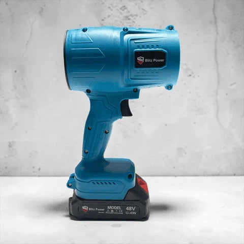 48V Cordless Turbine Air Blower with 2 Batteries & Charger – Portable High-Power Dust and Leaf Blower