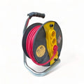 40M Extension Cord Reel with 4 Sockets, 3x2.5mm Cable, Overload Protection & Carry Handle