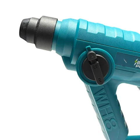 Blitz Power Cordless Rotary Hammer Drill, SDS-Plus, 2 Batteries, Charger Included, Blue Black