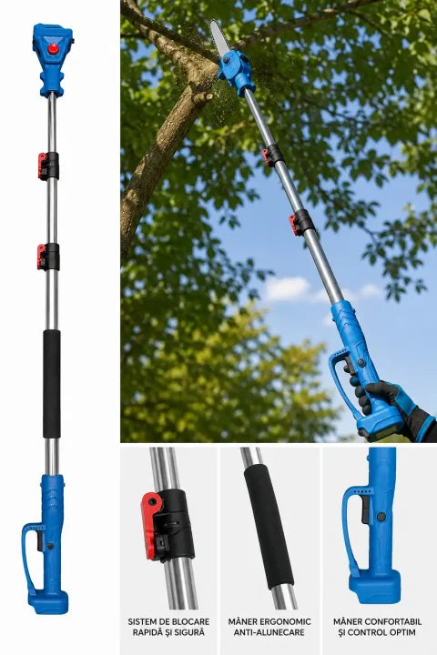 Blitz Power Telescopic Extension Pole for Chainsaws & Power Tools – Adjustable Length, Quick Lock System