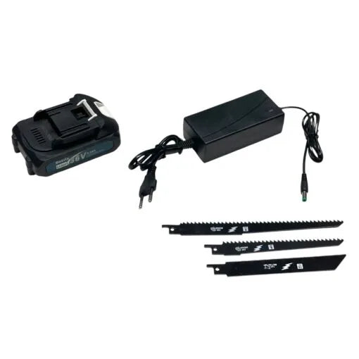 36V Cordless Reciprocating Saw with 2 Batteries & Charger for Wood, Metal and Plastic Cutting