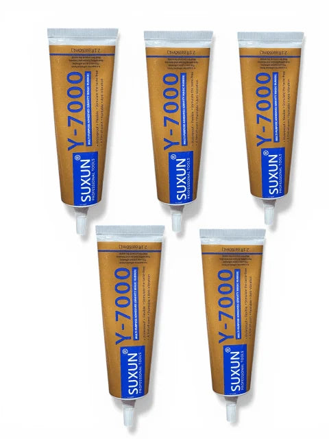 Y-7000 Glue 60ml Set of 5 – Professional Adhesive for Phone Screen Repair, Plastic, Glass, Metal & Electronics