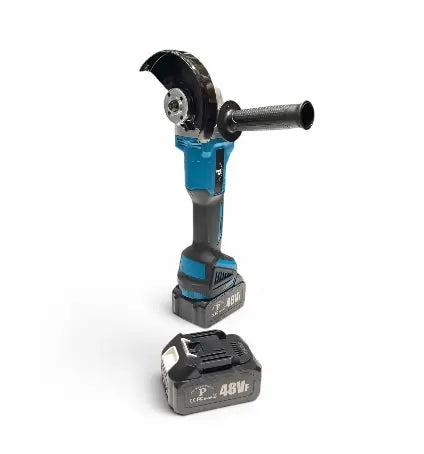 48VF Cordless Angle Grinder with 2 Batteries & Charger, Portable Cutting and Grinding Tool