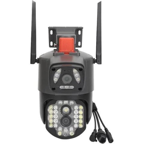 WiFi Dual Lens PTZ Surveillance Camera – 10X Zoom, Color Night Vision, Motion Tracking & Two-Way Audio