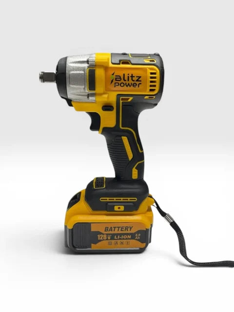 Blitz Power 2-in-1 Cordless Tool Set – 128V Angle Grinder & Impact Wrench with Battery and Fast Charger