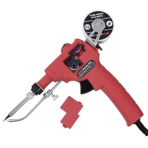 60W Automatic Soldering Gun Kit with Adjustable Temperature, One-Hand Operation, 220V AC