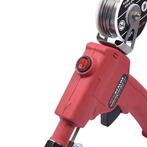 60W Automatic Soldering Gun Kit with Adjustable Temperature, One-Hand Operation, 220V AC