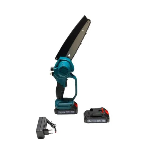 Dotvix 48V Mini Chainsaw 8 Inch (20cm) with 2 Batteries, Primer Oil Pump & Carry Case