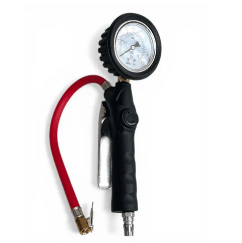 230 PSI Tire Inflator Gun with Glycerin Pressure Gauge – Pneumatic Tire Pressure Tester for Air Compressors, 1.6 MPa