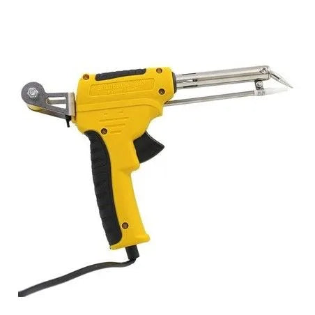 80W Electric Soldering Gun with Solder Wire Feeder, One-Hand Operation, 220-240V AC