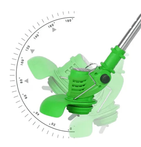 88V Cordless Brush Cutter & Electric Grass Trimmer – 2 Batteries, Complete Blade Set, Rechargeable Garden Weed Cutter