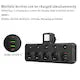 2500W Extension Cord Adapter with 4 Sockets, USB & Type-C Ports, LED Night Light, Switches
